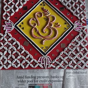Lippan art- Wall hanging- Ganesha - 2
