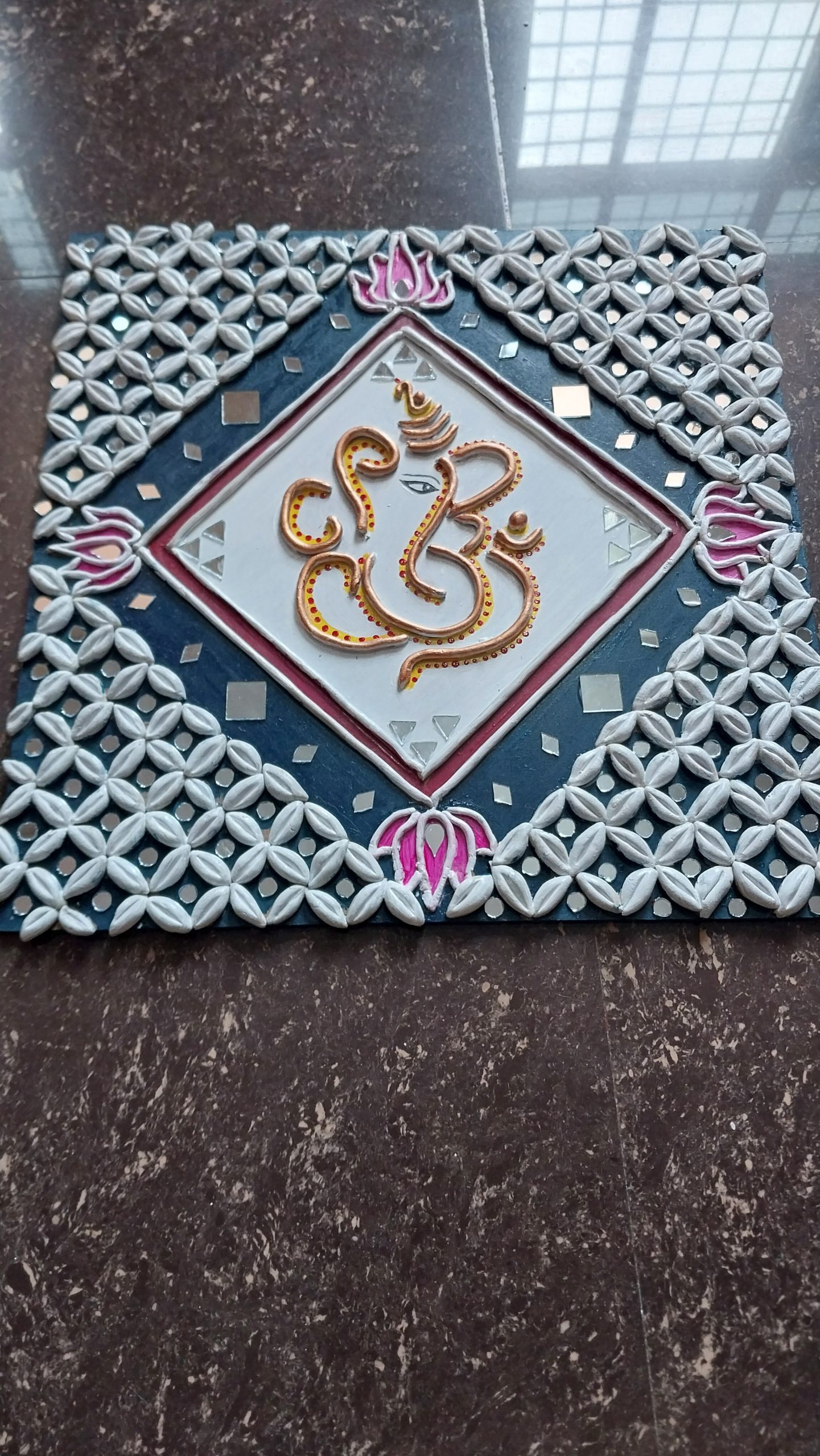 Lippan art- Wall hanging- Ganesha